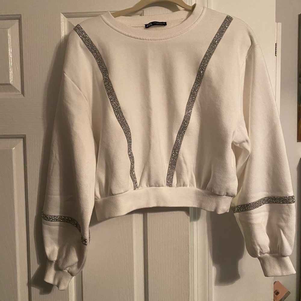 Zara Rhinestone Sweater